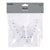 6.25" X 5.5" / 16 X 14Cm Clip-On Glitter Butterfly, 4 Colors Assorted