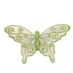 6" X 3.75" / 15 X 9.5Cm Clip-On Butterfly, 4 Colors Assorted