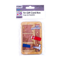 Tin Gift Card Holder 4.4" X 2.8" X 0.6", 2 Designs