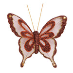 4" X 3.25" / 10 X 8Cm, 6Ct Clip-On Butterflies, 6 Colors Assorted