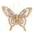 4" X 3.25" / 10 X 8Cm, 6Ct Clip-On Butterflies, 6 Colors Assorted