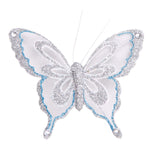 4" X 3.25" / 10 X 8Cm, 6Ct Clip-On Butterflies, 6 Colors Assorted