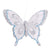 4" X 3.25" / 10 X 8Cm, 6Ct Clip-On Butterflies, 6 Colors Assorted