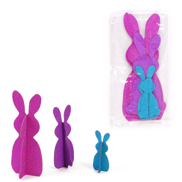 3Ct Bunny Glitter Tabletop Decoration