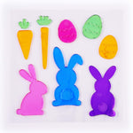 Easter Window Gels With Glitter 7.5" X 7.5", 3 Assortments