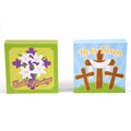 Easter-Inspirational Table Plaque With Hot Stamping 5" X 5" X 1.5", 2 Designs