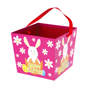 Easter Jumbo Paper Pail With Ribbon Handle, 3 Designs