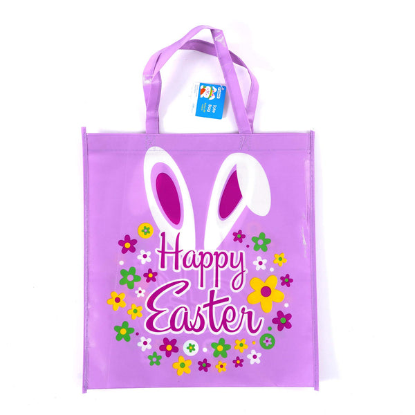 Easter 'Happy Easter' Non Woven Printed Tote Bag 14.25" X 15.5", 2 Designs