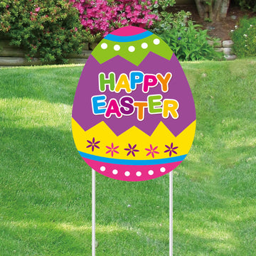 Easter Yard Sign 12" X 15", 2 Designs