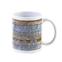 11Oz Father'S Day Woodgrain/Metal Boxed Mug, 2 Designs