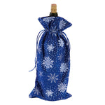 Bottle Bag With Classic Christmas Print, 3 Assortments