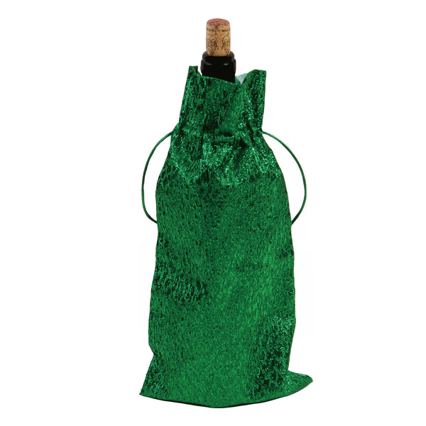 Shiny Fabric Bottle Bag, 4 Colors
