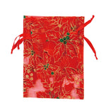 2Pcs Organza Pouch With Glitter Print, 4 Assortments