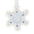 Christmas-Set Of 4, 4.25"X4.25" Snowflake Felt Photo Frames, Poly Bag
