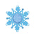 Christmas-Set Of 4, 4.25"X4.25" Snowflake Felt Photo Frames, Poly Bag