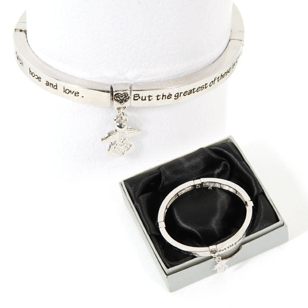 Christmas-7" Inspirational Bracelet In Silver Window Box