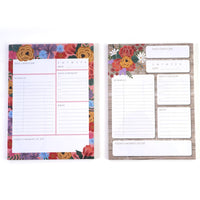 80 Sheet To Do List Pad, Curtis Florals, 11.5"L X 8.5"W, 2 Designs