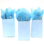 Narrow Medium Pastel Blue Gift Bag