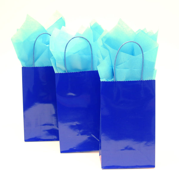 Narrow Medium Royal Blue Gift Bag