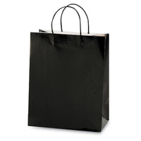 Euro Medium Black Gift Bag