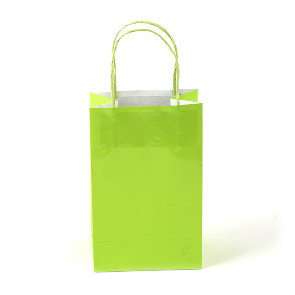 Narrow Medium Lime Green Gift Bag