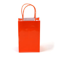 Narrow Medium Orange Gift Bag