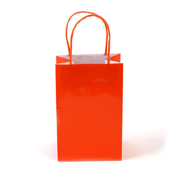 Narrow Medium Orange Gift Bag