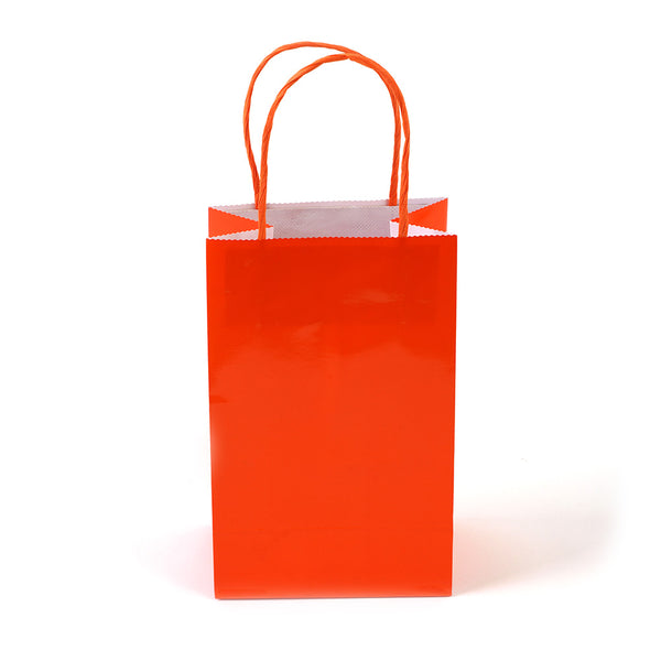 Narrow Medium Orange Gift Bag