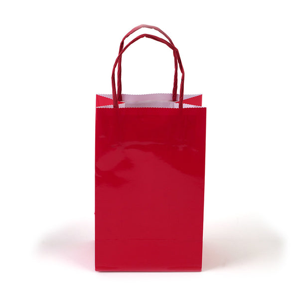Narrow Medium Ruby Red Gift Bag