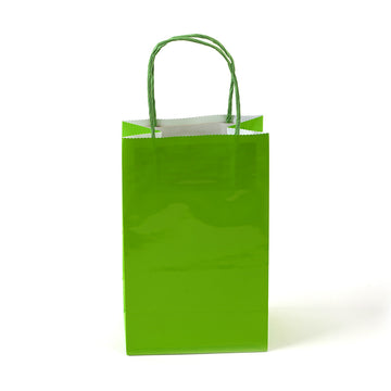 Narrow Medium Lime Green Gift Bag (Color Savvy)
