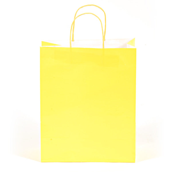 Euro Medium Neon Yellow Gift Bag