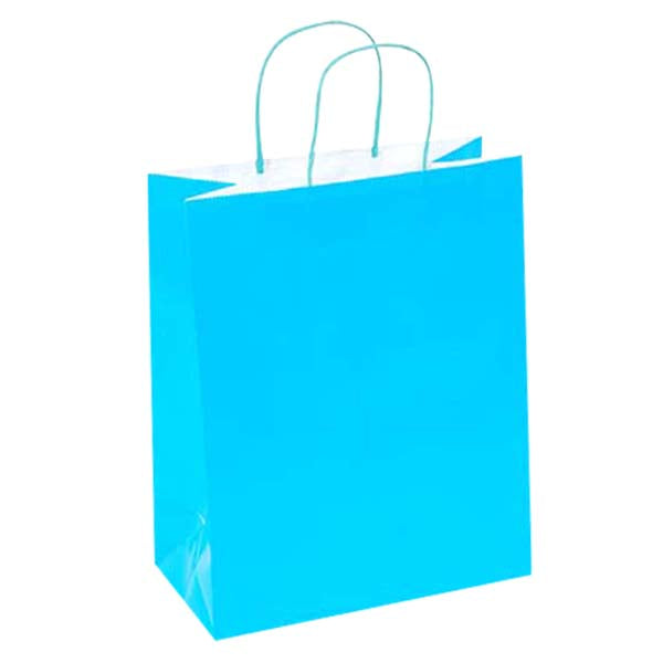 Large Neon Hot Blue Gift Bag