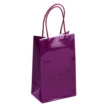 Narrow Medium Plum Gift Bag