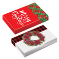 10Pk Multi-Size Merry Christmas Foldable Gift Boxes, 5 Small/3 Medium/2 Large, 10 Designs