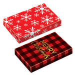 10Pk Multi-Size Merry Christmas Foldable Gift Boxes, 5 Small/3 Medium/2 Large, 10 Designs