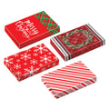1Pk Extra Large Christmas Whimsy Foldable Gift Box 20" X 14" X 4, 3 Designs