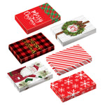 2Pk Large Christmas Whimsical Foldable Gift Boxes 17" X 11" X 2.5", 6 Designs