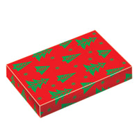 3Pk Medium Christmas Whimsical Foldable Gift Box, 14.75" X 9.5" X 2", 6 Designs