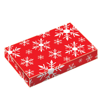 4Pk Small Christmas Whimsical Foldable Gift Boxes 11" X 8" X 1.25", 4 Designs