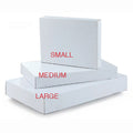 10Pcs Multi-Pack Embossed White Gift Box