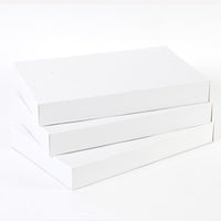 Medium Embossed White Boxes, 3Pk