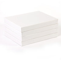 Small Embossed White Boxes, 4Pk
