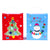 Christmas-Euro-Medium Printed Color Savvy Snowman-Trees, 2 Designs Assorted Gift Bag