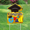 Graduation 'Congrats Grad' Yard Sign 12" X 15", 2 Designs