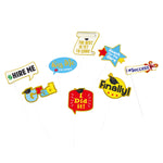 8Ct Graduation Photo Props With Hot Stamping, 2 Assortments