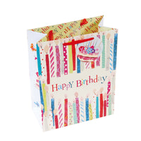 Extra Large Birthday Happiness Matte W/Glitter Gift Bag 4 Designs