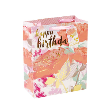 Large Big Flower Birthday Bag Hot Stamp, Matte, 4 Designs