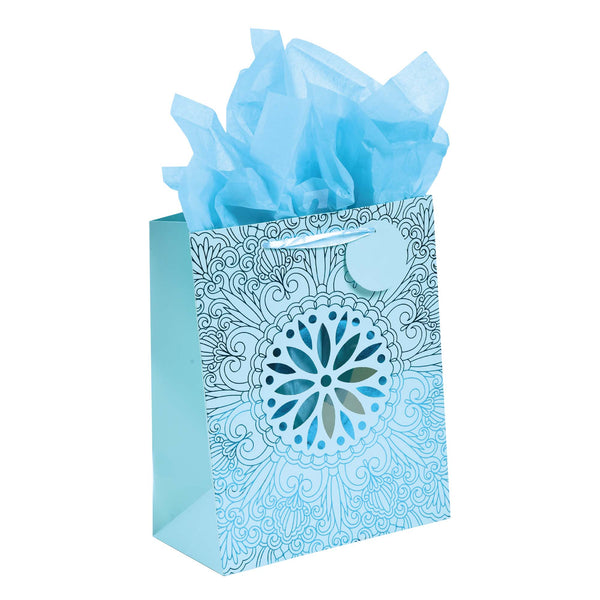 Large Mandala Acetate Hot Stamp Bag, 4 Colors,