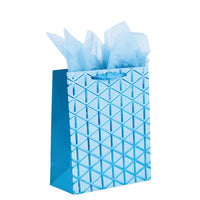 Large Criss Cross Embossed Hot Stamp Bag, 4 Colors