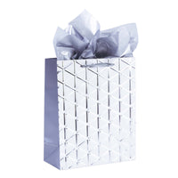 Large Criss Cross Embossed Hot Stamp Bag, 4 Colors